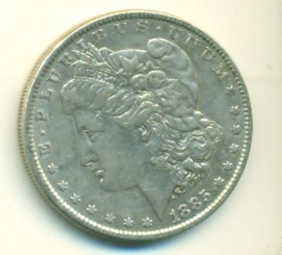 1885 MORGAN SILVER DOLLAR