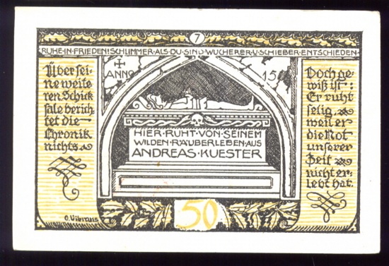 1921 Notgeld ... CU ... Old German Money