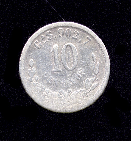1894 ... 10 Centavos Silver ... Mexico