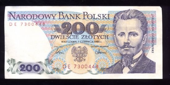 200 Zlotych ... Old Poland Bank Note