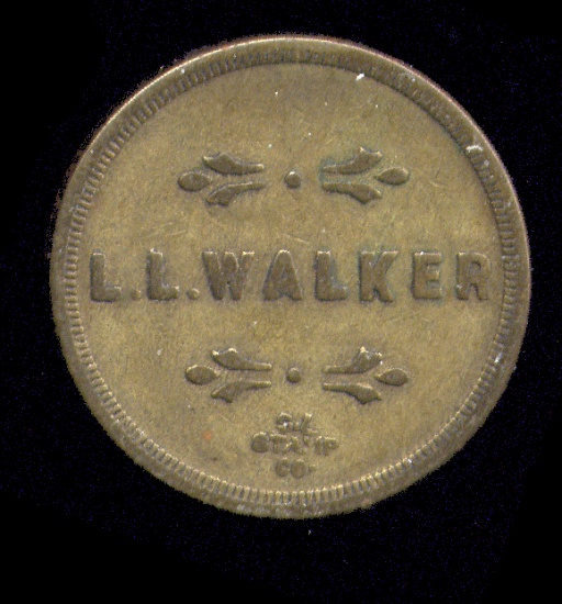 Filer, ID ... L. L. Walker .. Good for 5 ... Old Token