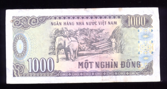 1000 Dong ... Old Viet Nam Bank Note