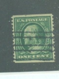 1910 1c COIL STAMP