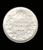 1919 ... 5 Cents Silver ... Canada