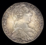 1780 ... UNC TONED ... Maria Theresa's Silver Thaler Restrike