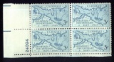 OLD 3 Cents Stamps ... Plate Block of 4 ... Post Office Fresh ... MNH