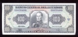 100 Sucres ... Old Equador Bank Note
