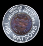 1964 BU  UNC ... the Watsons ... Encased Good Luck Penny