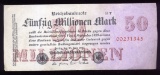 50,000,000 Marks ... German Old Bank Note