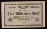 5,000,000 Marks ... German Old Bank Note
