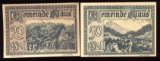 2 Note Set - 1920 Notegeld