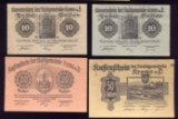 4 Note Set - 1920 Notegeld