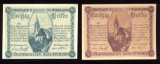 2 Note Set - 1920 Notegeld