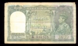 Bank of India - Burma ... 10 Rupees ... P-5 ... TUFF Note