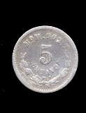 1892 ... 5 Centavos Silver ... Mexico