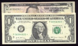 2 Star Notes ... $1.00 and $5.00