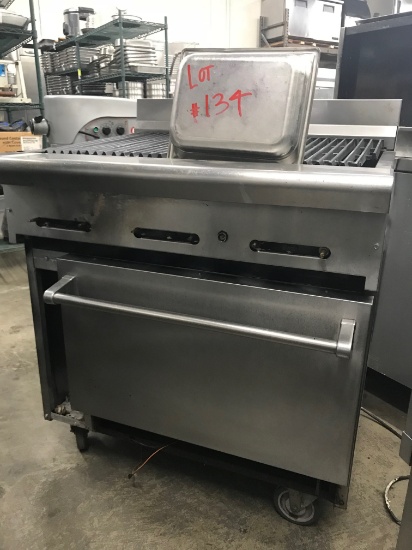 American Range 36" Charbroiler with Oven Below