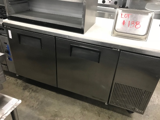 True 60" worktop refrigerator w/granite top