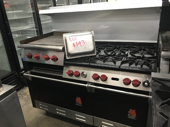 Wolf 6 Burner with 25" Griddle