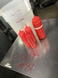Container of Plastic Squeeze Bottles