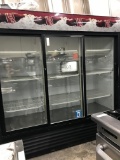 True 3 sliding glass door merchandiser