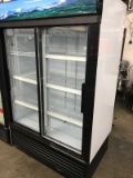 BLUE AIR 2 SLIDING GLASS DOOR REFRIGERATOR
