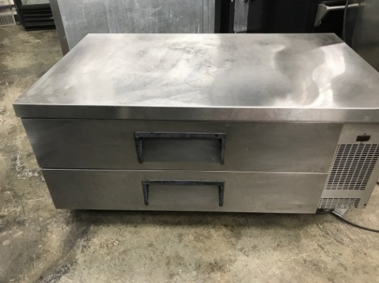 True 52" 2 drawer chef base refrigerator