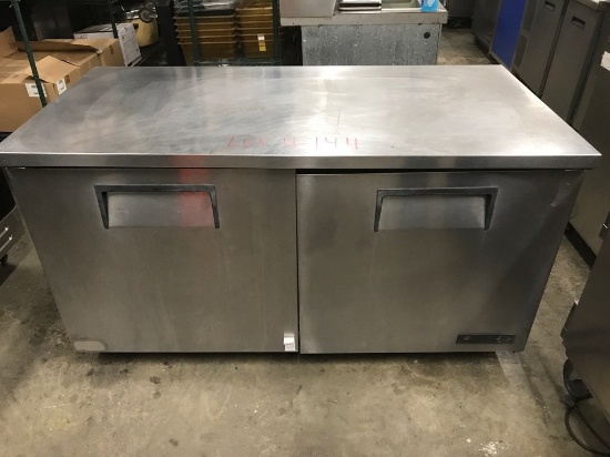 True 60" work top freezer