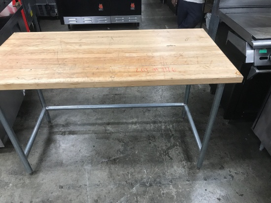 60"x30" bakery work top table
