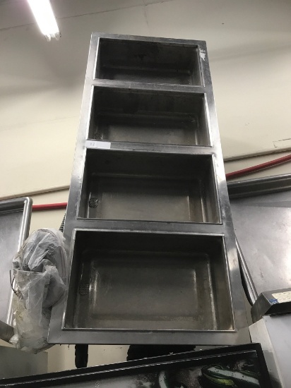 wells 4 comp drop in steam table