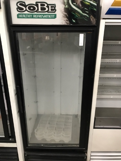 true 1 glass door beverage refrigerator
