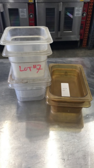 LOT OF MISCELLANEOUS POLYCARBONATE FOOD STORAGE CONTAINERS