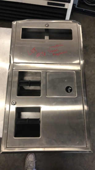 PUBLIC RESTROOM DUAL PAPER DISPENSER