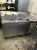 Self contained worktop and ice cream cabinet