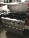 DCS 6 burner stove with oven