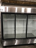 True 3 glass door merchandiser refrigerator