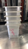 POLYCARBONATE FOOD STORAGE CONTAINER