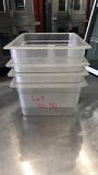 POLYCARBONATE FOOD STORAGE CONTAINER