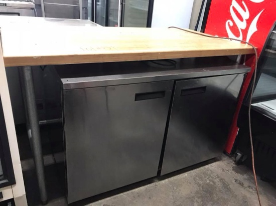 60" X 30" BAKERY MAPLE TOP WORK TABLE