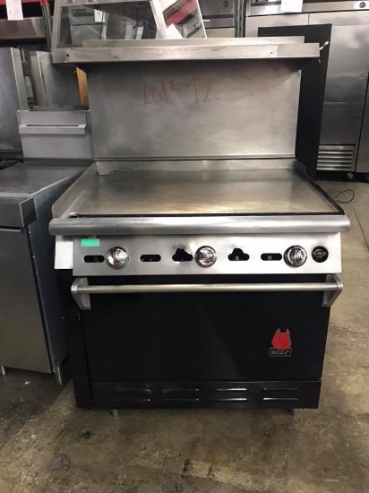 WOLF 36" GRIDDLE WITH OVEN BELOW