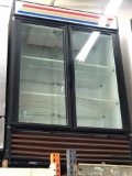 TRUE 2 GLASS DOOR REACH IN MERCHANDISER