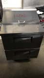TRUE 2 DRAWER SANDWICH PREP TABLE REFRIGERATOR