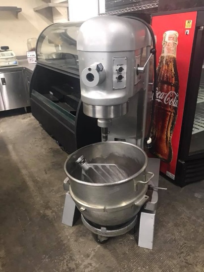 HOBART 80QT. MIXER WITH BOWL AND ATTACHMENTS