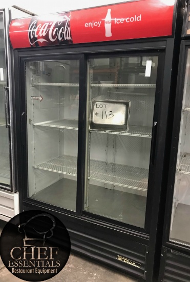 TRUE 2 GLASS DOOR REACH IN MERCHANDISER