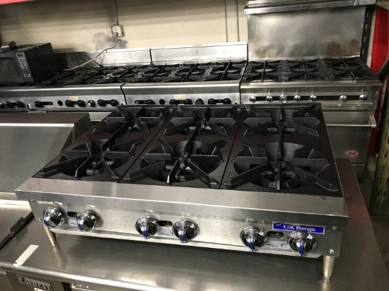 US Range 6 Burner Stove Top