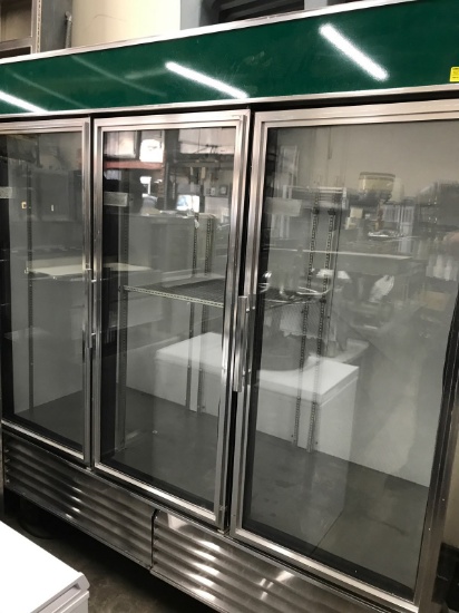 True 3 glass door refrigerator