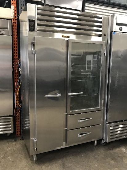 TRUE REFRIGERATOR/ FREEZER AND 2 DRAWERS