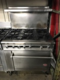 DCS 6 burner stove w /oven below