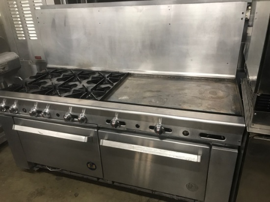 US RANGE 6 BURNER / 36" GRIDDLE AND 2 OVEN