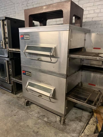 MIDDLE BY MARSHALL DOUBLE DECK PIZZA CONVEYOR OVEN